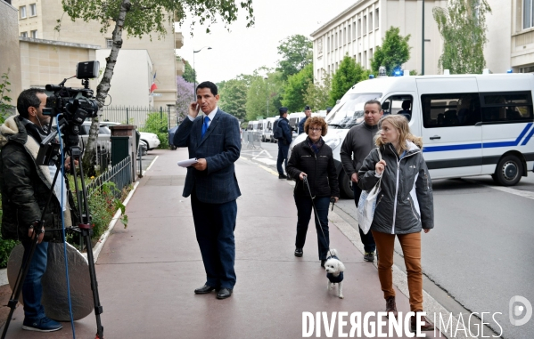 Soirée electorale du second tour de la presidentielle de Marine Le Pen
