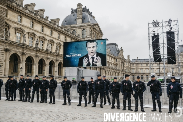 Soirée électorale de victoire d Emmanuel Macron - Présidentielle 2017