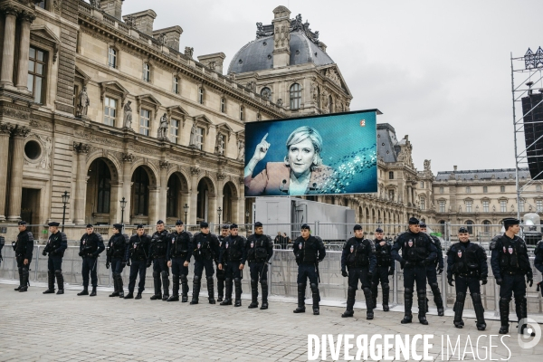 Soirée électorale de victoire d Emmanuel Macron - Présidentielle 2017