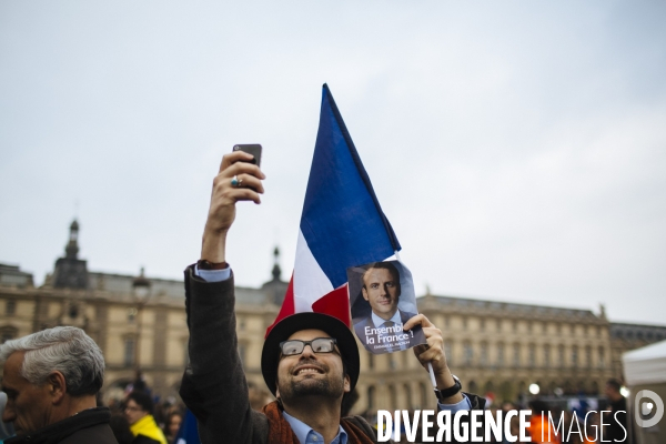 Soirée électorale de victoire d Emmanuel Macron - Présidentielle 2017