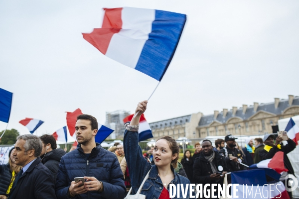 Soirée électorale de victoire d Emmanuel Macron - Présidentielle 2017