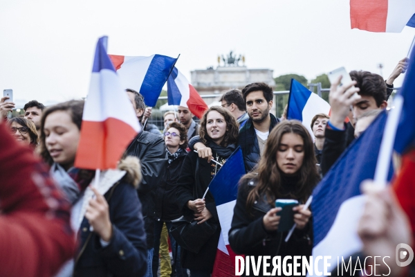 Soirée électorale de victoire d Emmanuel Macron - Présidentielle 2017