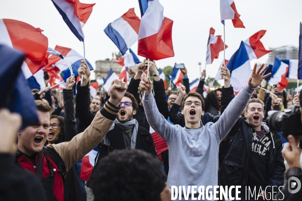 Soirée électorale de victoire d Emmanuel Macron - Présidentielle 2017