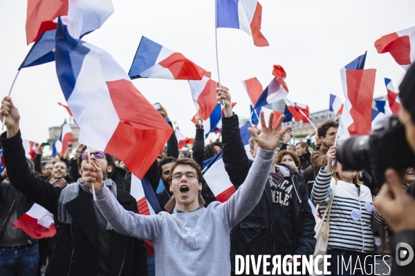 Soirée électorale de victoire d Emmanuel Macron - Présidentielle 2017