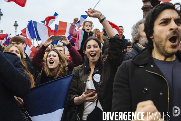 Soirée électorale de victoire d Emmanuel Macron - Présidentielle 2017