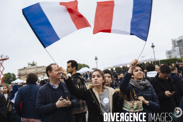 Soirée électorale de victoire d Emmanuel Macron - Présidentielle 2017