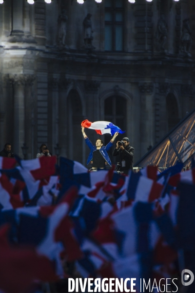 Soirée électorale de victoire d Emmanuel Macron - Présidentielle 2017