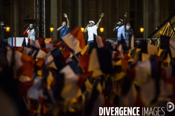 Soirée électorale de victoire d Emmanuel Macron - Présidentielle 2017