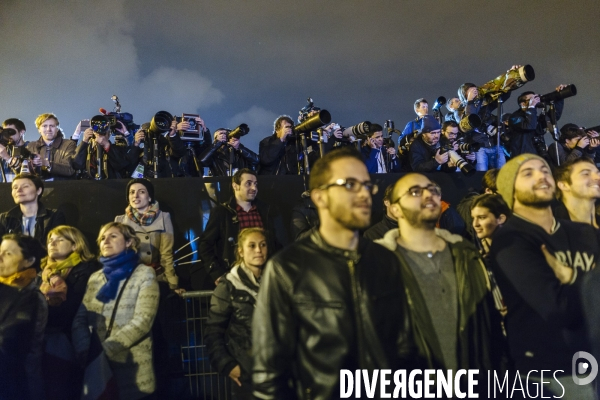 Soirée électorale de victoire d Emmanuel Macron - Présidentielle 2017