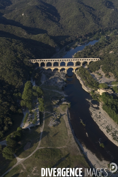 Vue aérienne du Gard