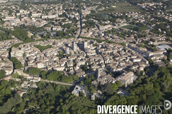 Vue aérienne du Gard