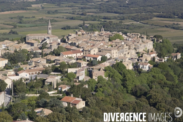 Vue aérienne du Gard