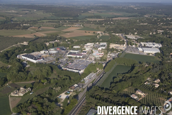 Vue aérienne du Gard