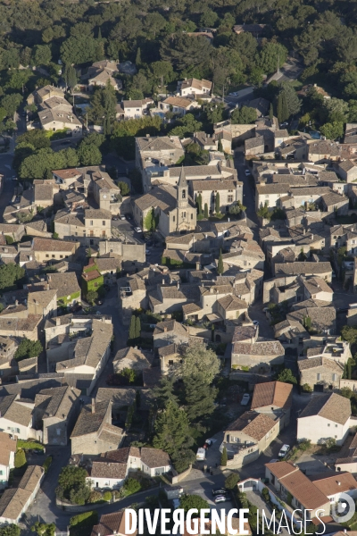 Vue aérienne du Gard