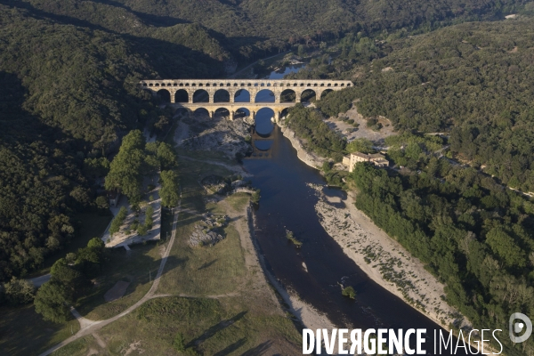 Vue aérienne du Gard