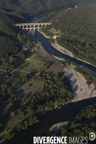 Vue aérienne du Gard