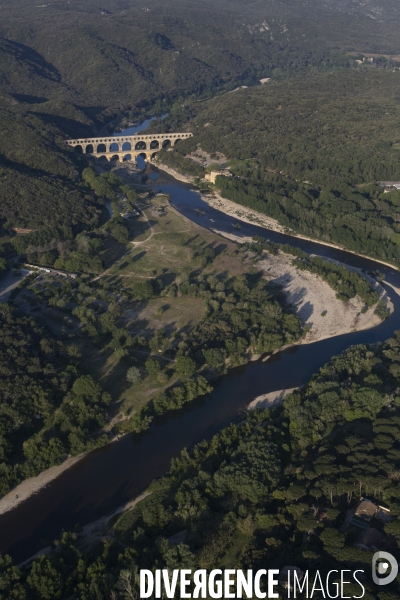 Vue aérienne du Gard