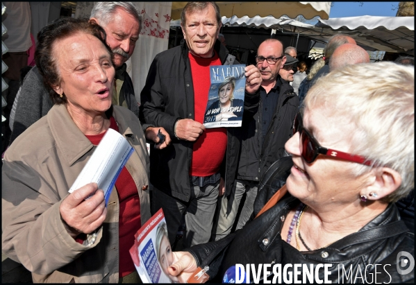 Marine Le pen à la foire de Lencloître