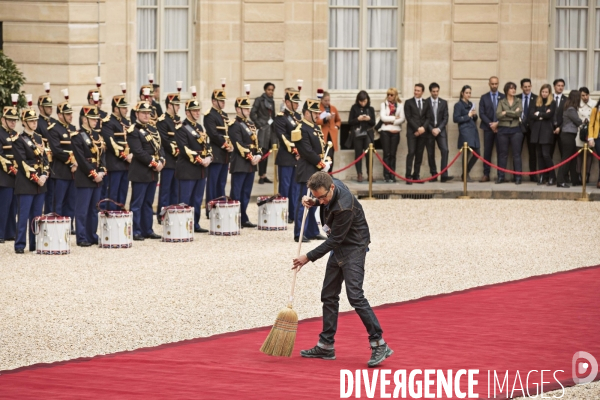 Passation de pouvoir Hollande - Macron