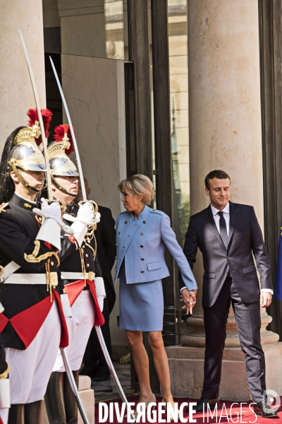 Passation de pouvoir Hollande - Macron