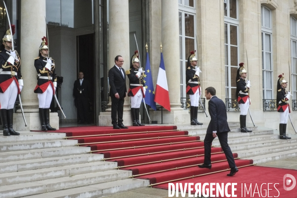 Passation de pouvoir entre François Hollande et Emmanuel Macron -14 Mai 2017