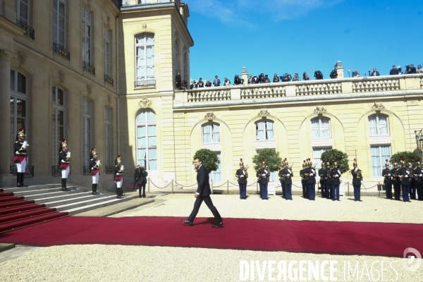 Passation de pouvoir entre François Hollande et Emmanuel Macron -14 Mai 2017