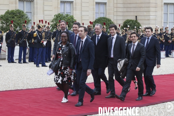 Passation de pouvoir entre François Hollande et Emmanuel Macron -14 Mai 2017