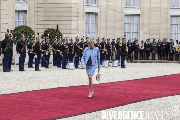 Passation de pouvoir entre François Hollande et Emmanuel Macron -14 Mai 2017