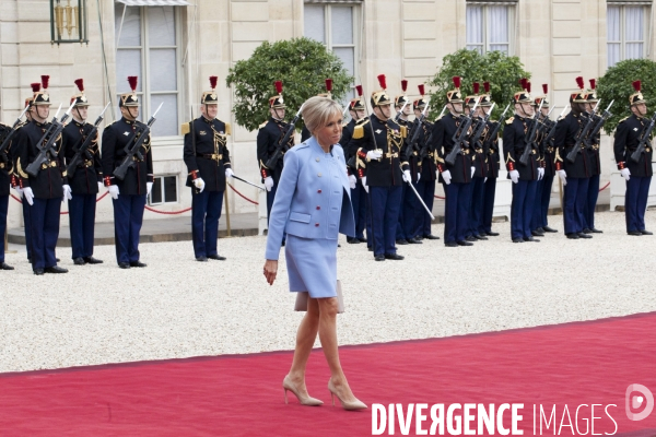 Passation de pouvoir entre François Hollande et Emmanuel Macron -14 Mai 2017