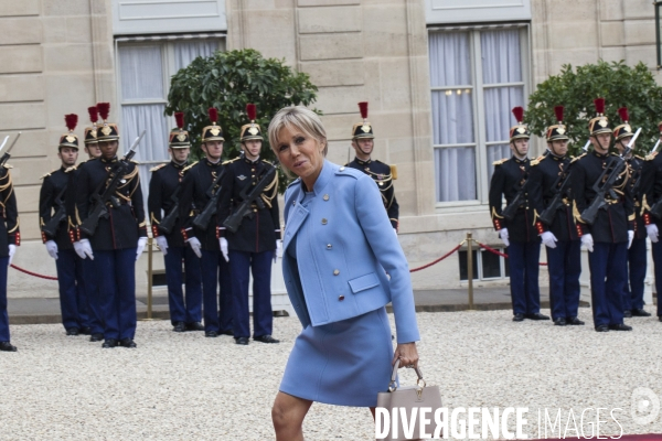 Passation de pouvoir entre François Hollande et Emmanuel Macron -14 Mai 2017