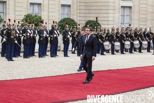 Passation de pouvoir entre François Hollande et Emmanuel Macron -14 Mai 2017