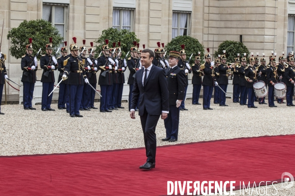Passation de pouvoir entre François Hollande et Emmanuel Macron -14 Mai 2017