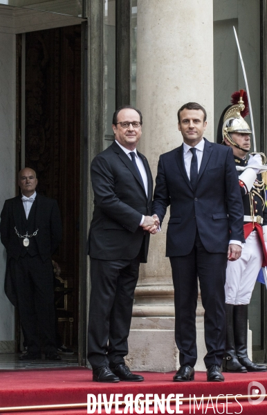 Passation de pouvoir entre François Hollande et Emmanuel Macron -14 Mai 2017