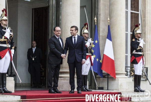 Passation de pouvoir entre François Hollande et Emmanuel Macron -14 Mai 2017