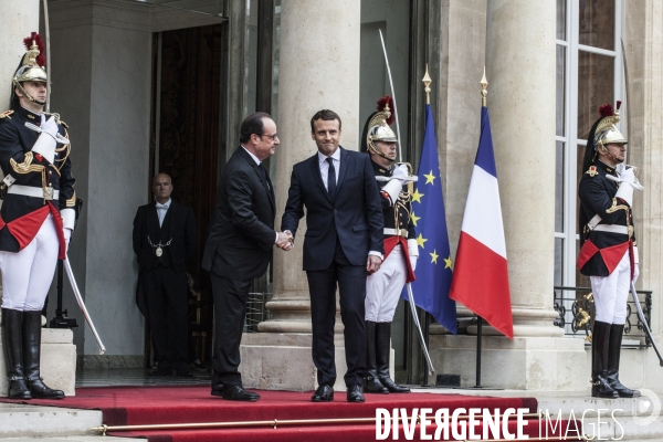 Passation de pouvoir entre François Hollande et Emmanuel Macron -14 Mai 2017