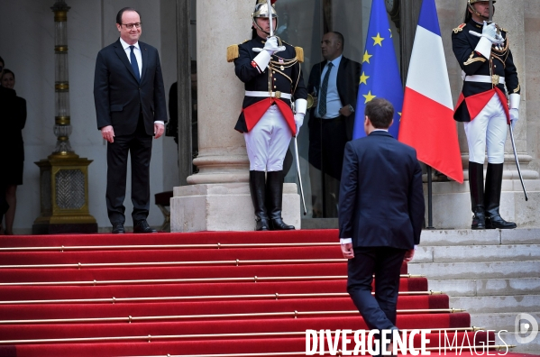 Passation de pouvoir entre François Hollande et Emmanuel Macron