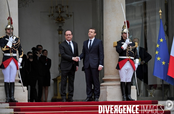 Passation de pouvoir entre François Hollande et Emmanuel Macron