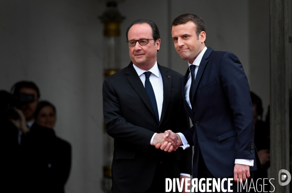 Passation de pouvoir entre François Hollande et Emmanuel Macron