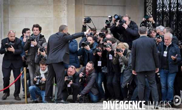 Passation de pouvoir entre François Hollande et Emmanuel Macron