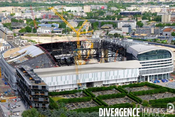 L  Arena Nanterre La Défense en cours de construction