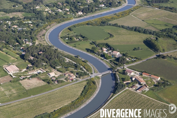 Vue aérienne de Rognes Venelles et du Puy-Sainte-Réparade