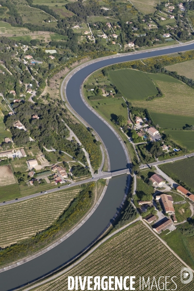 Vue aérienne de Rognes Venelles et du Puy-Sainte-Réparade