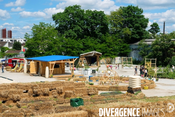 La Prairie du canal, une ferme urbaine ephemere, recreative et productive sur l ancien site de l usine Motobecane