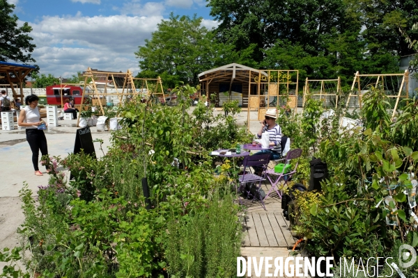 La Prairie du canal, une ferme urbaine ephemere, recreative et productive sur l ancien site de l usine Motobecane