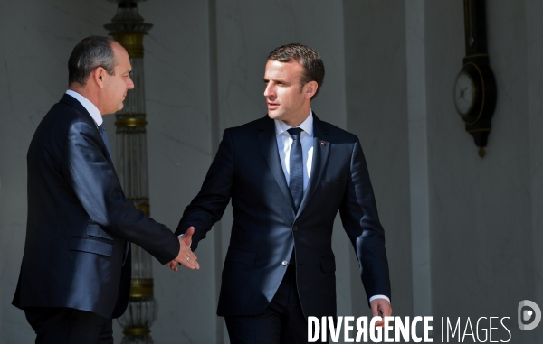 Emmanuel Macron / Entretiens avec les représentants des partenaires sociaux