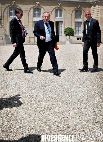 Emmanuel Macron / Entretiens avec les représentants des partenaires sociaux