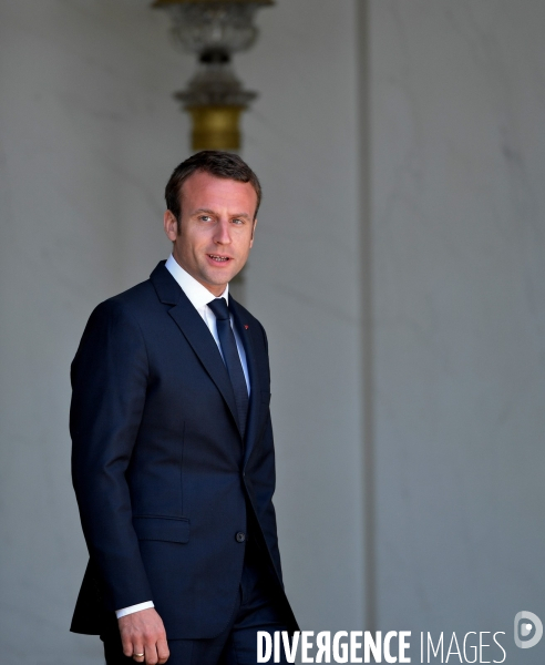Emmanuel Macron / Entretiens avec les représentants des partenaires sociaux