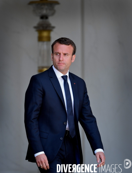 Emmanuel Macron / Entretiens avec les représentants des partenaires sociaux