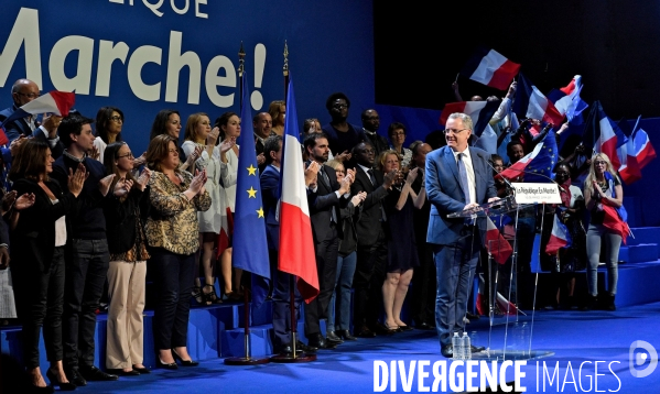 Meeting pour les legislatives de la republique en marche