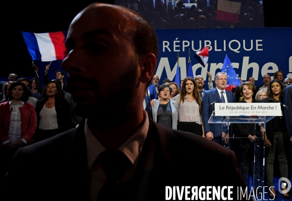 Meeting pour les legislatives de la republique en marche